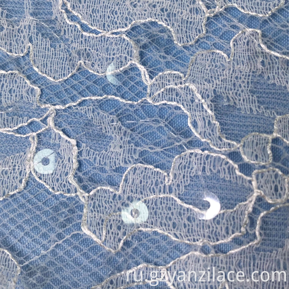 White French Lace Fabric